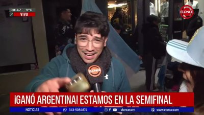 Final del partido: Paran&aacute; festej&oacute; el pase a la semifinal en el Fan Zone